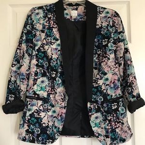 Lauren Conrad Floral Blazer